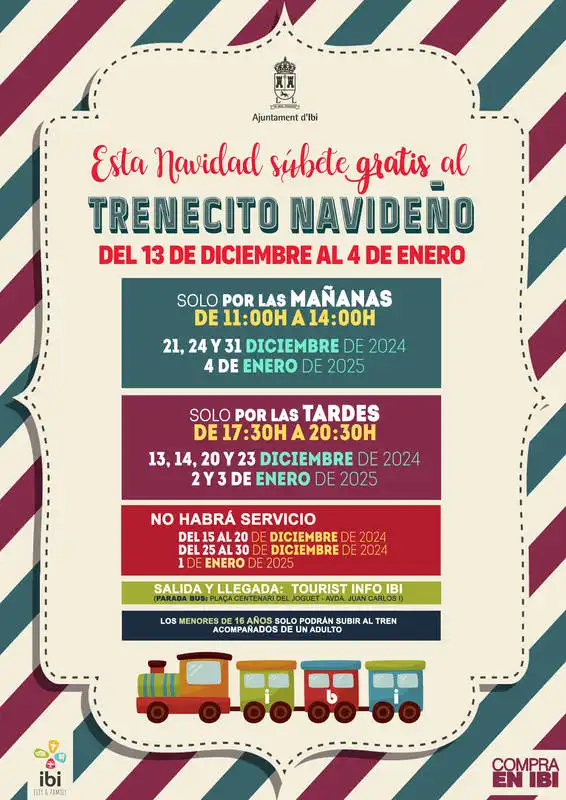 Trenecito Navideño Ibi 2024