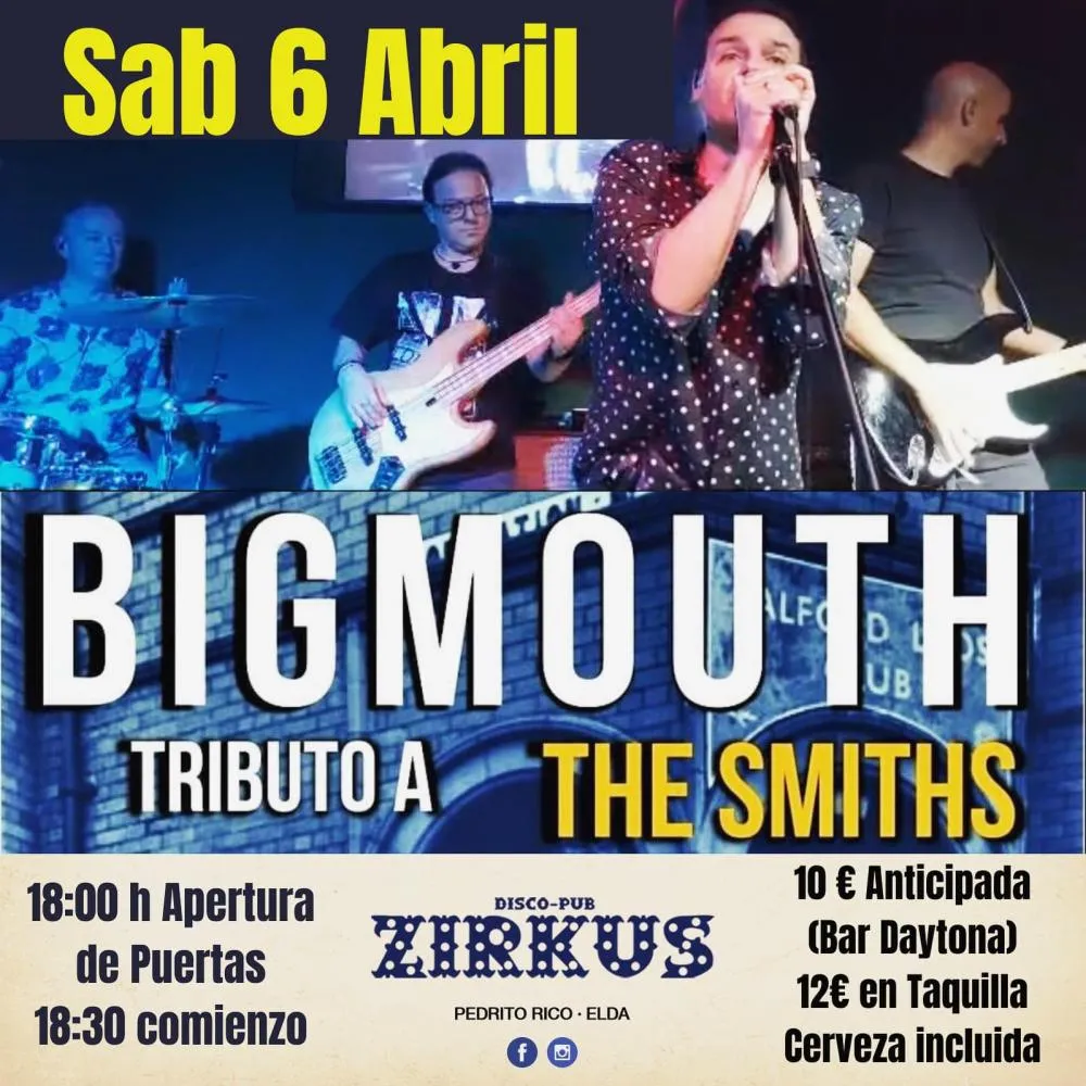 tributazo The Smiths con Bigmouth