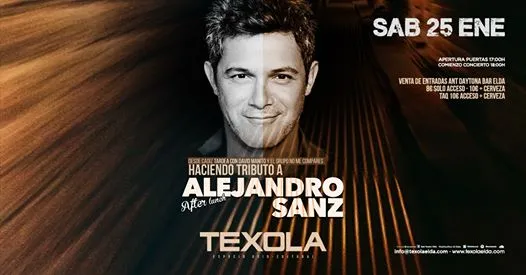 Tributo a Alejandro Sanz en Elda