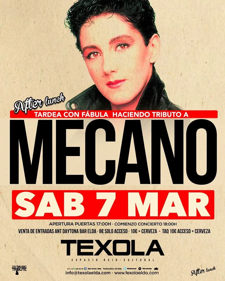 Tributo a Mecano en Texola