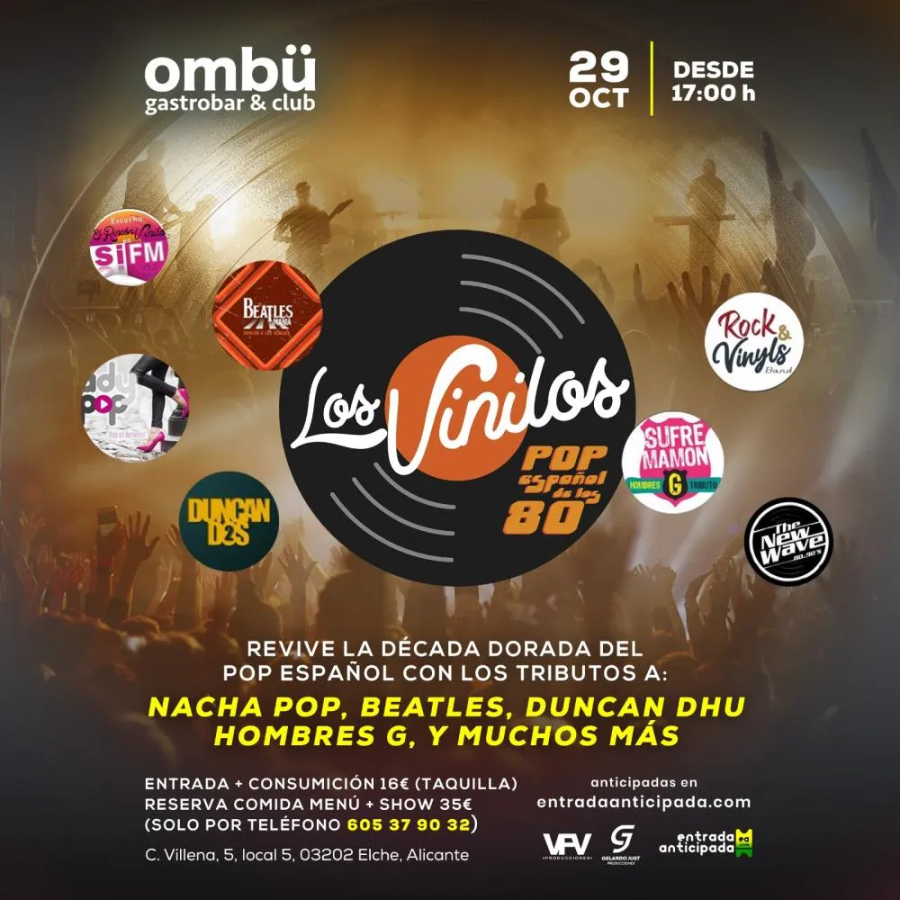 Tributo a The Beatles, Hombres G, y Nacha Pop