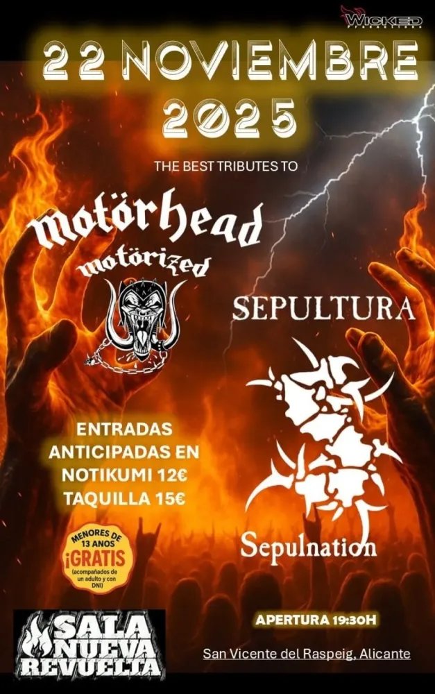 Tributos a Sepultura y Motorhead