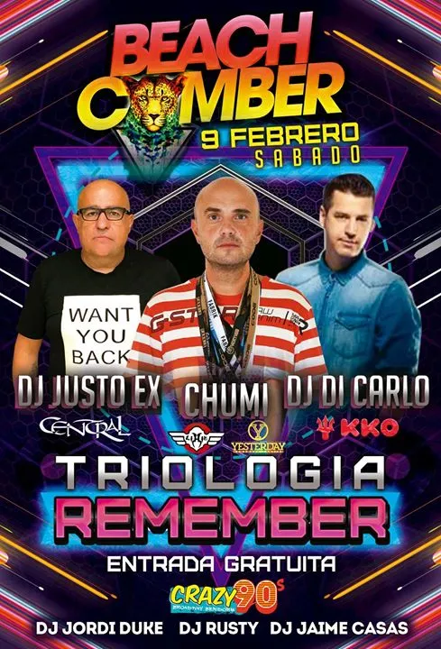 Trilogía Remember en Beachcomber Music-Club