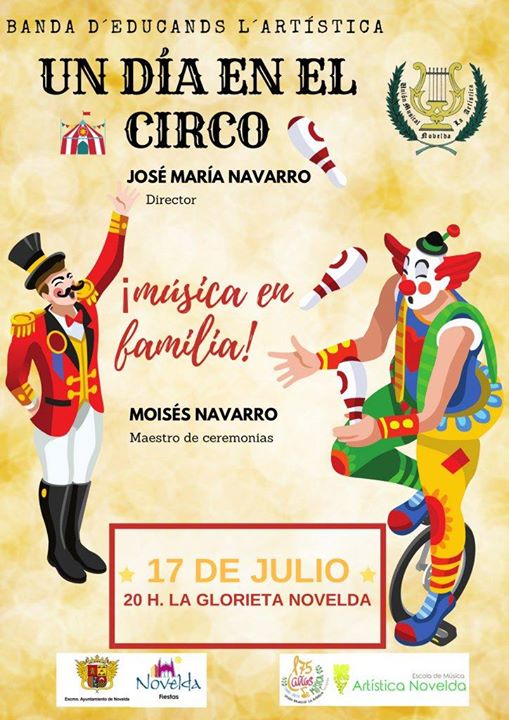 Un día en el circo ¡música en familia! en Novelda