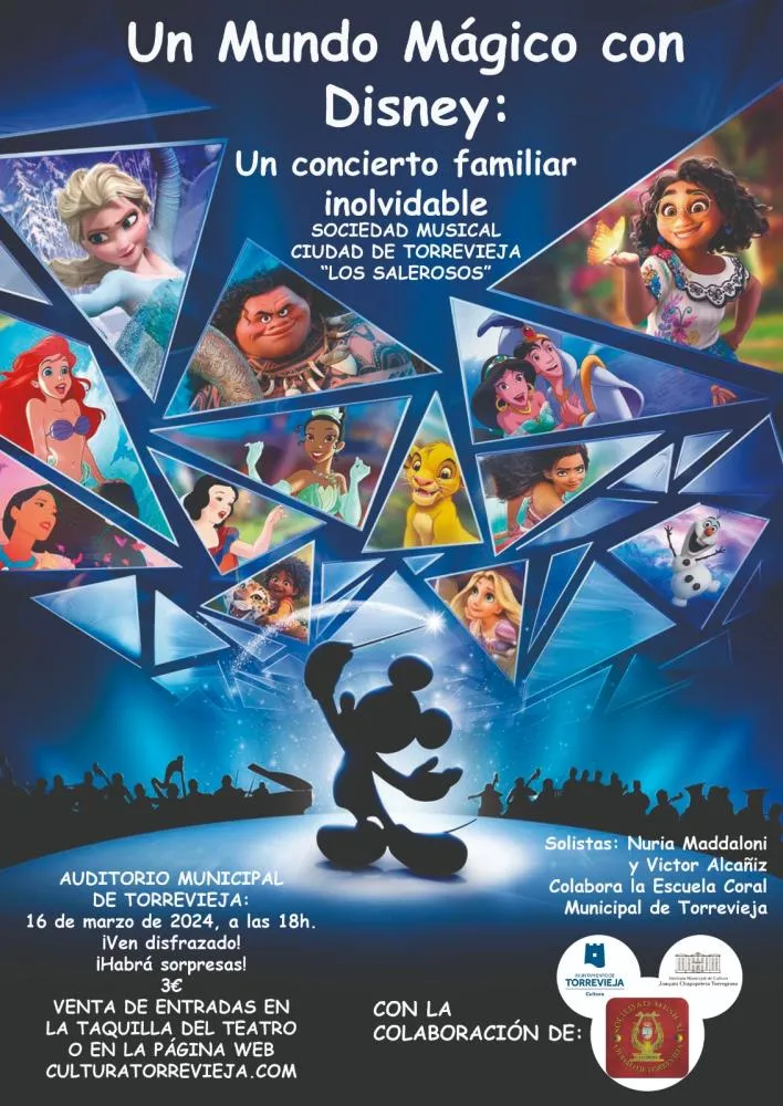 Un Mundo Mágico con Disney - Concierto Sociedad Musical ciudad de Torrevieja "Los Salerosos"