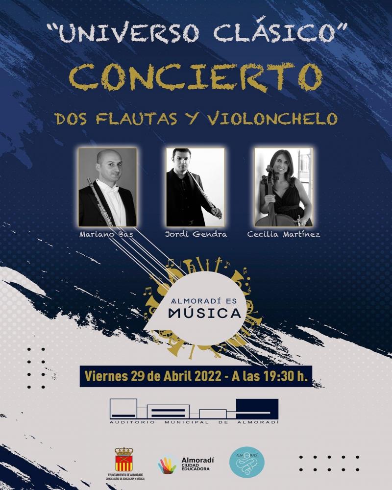 Universario Clásico - Concierto dos flautas y violonchelo