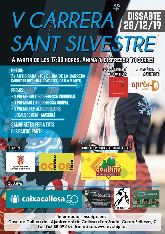 V Carrera "Sant Silvestre 2019" Callosa de Ensarriá