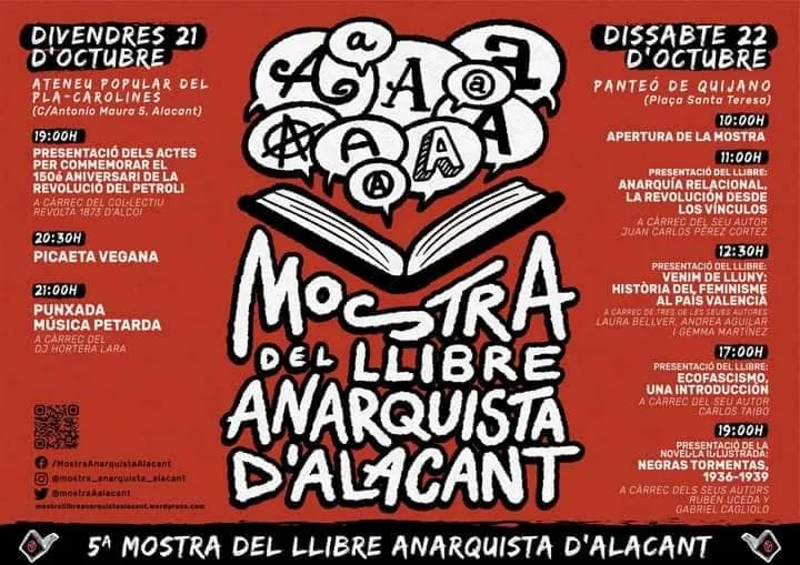 V Mostra del Llibre Anarquista d' Alacant