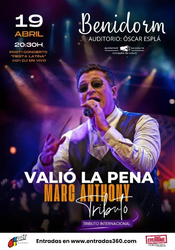 Valió la pena Marc Anthony. Tributo en Benidorm