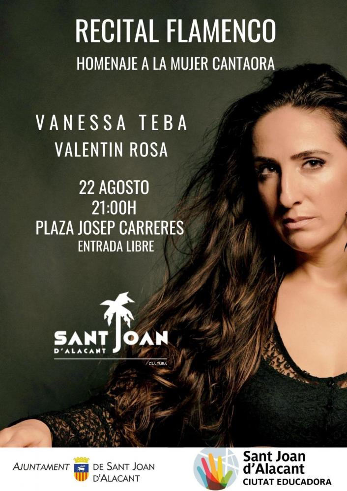 Vanesa Teba - Valentín Rosa - Recital flamenco - Homenaje a la muejer cantaora