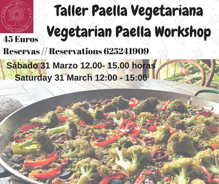Vegan Paella Workshop, Taller de Paella Vegetariana