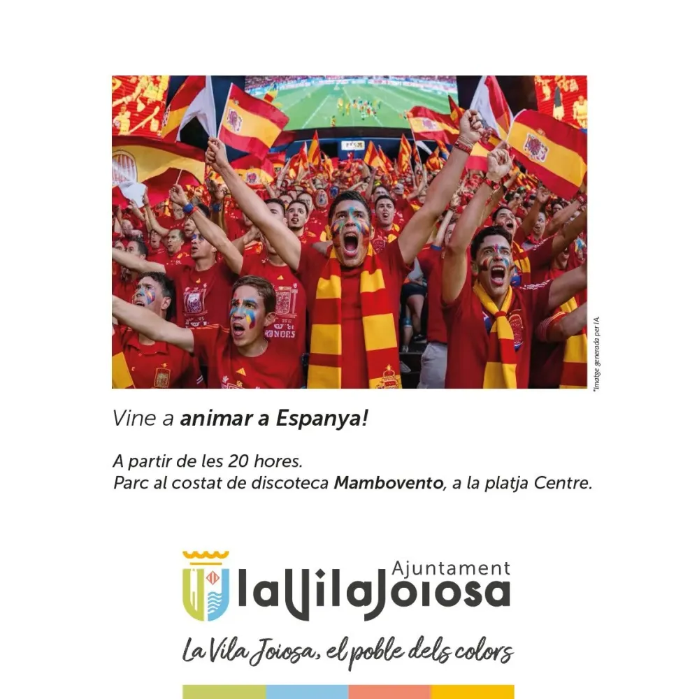 Ven a animar a España en Villajoyosa ► Final de la Eurocopa 2024