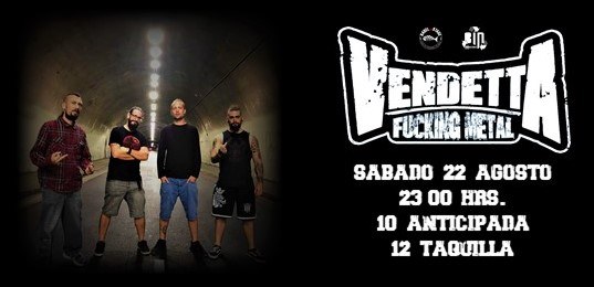 Vendetta Fucking Metal en Alicante con aforo limitado!