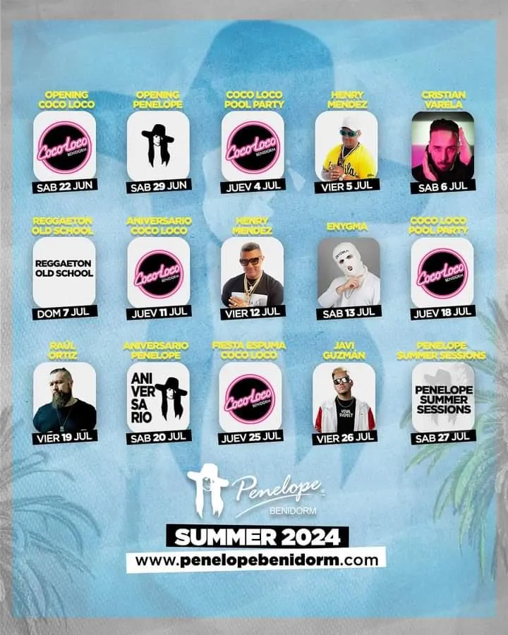 Verano 2024 Penélope Benidorm