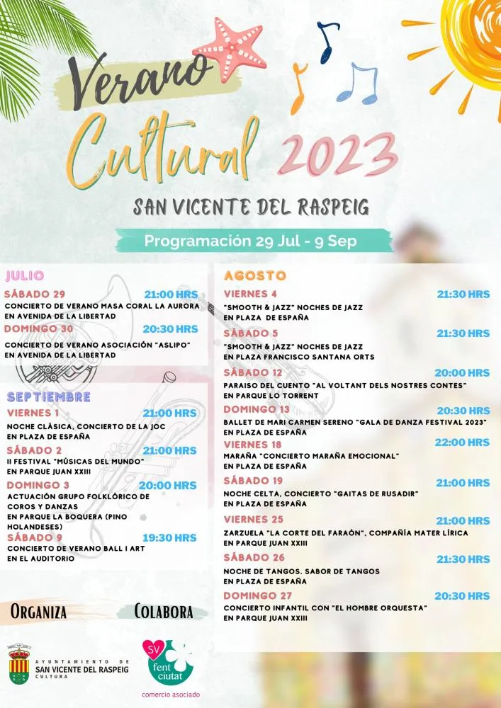 Verano Cultural San Vicente del Raspeig 2023
