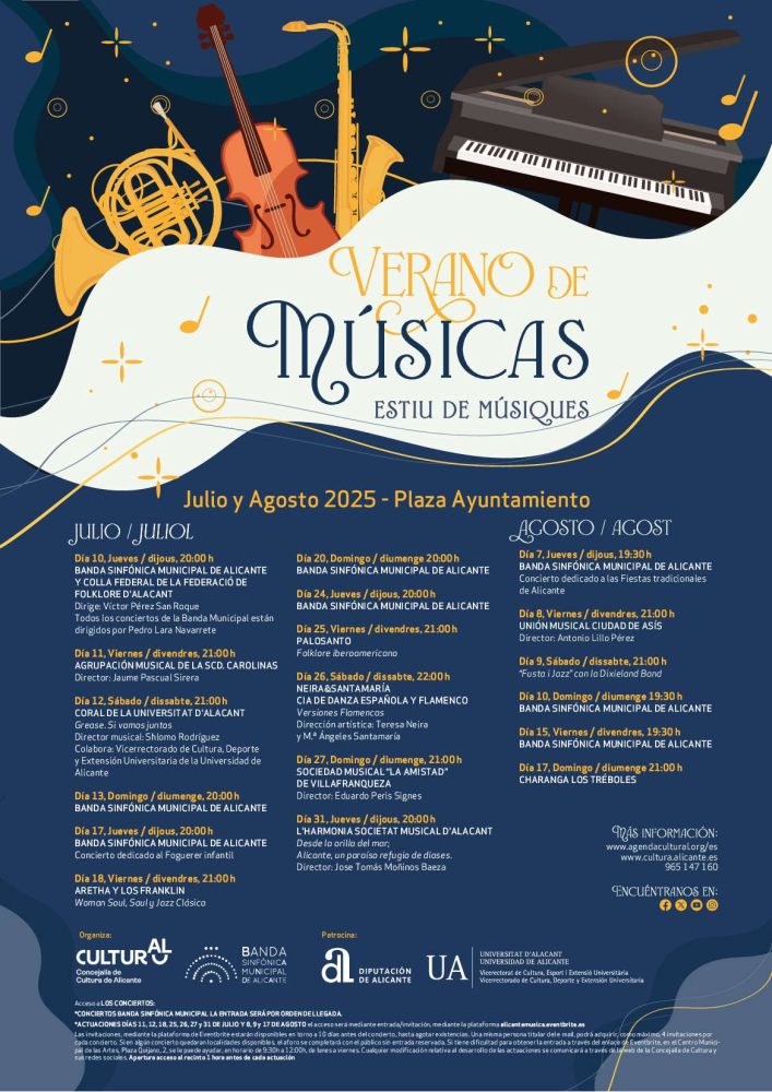 Verano de Músicas Alicante 2025