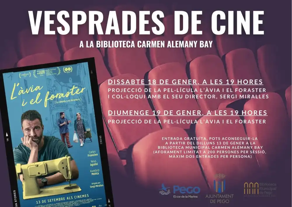 Vesprades de cine a la biblioteca Carmen Alemany Bay