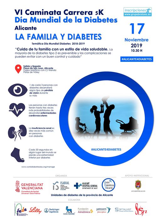 VI Caminata Carrera 5K Día Mundial de la Diabetes Alicante