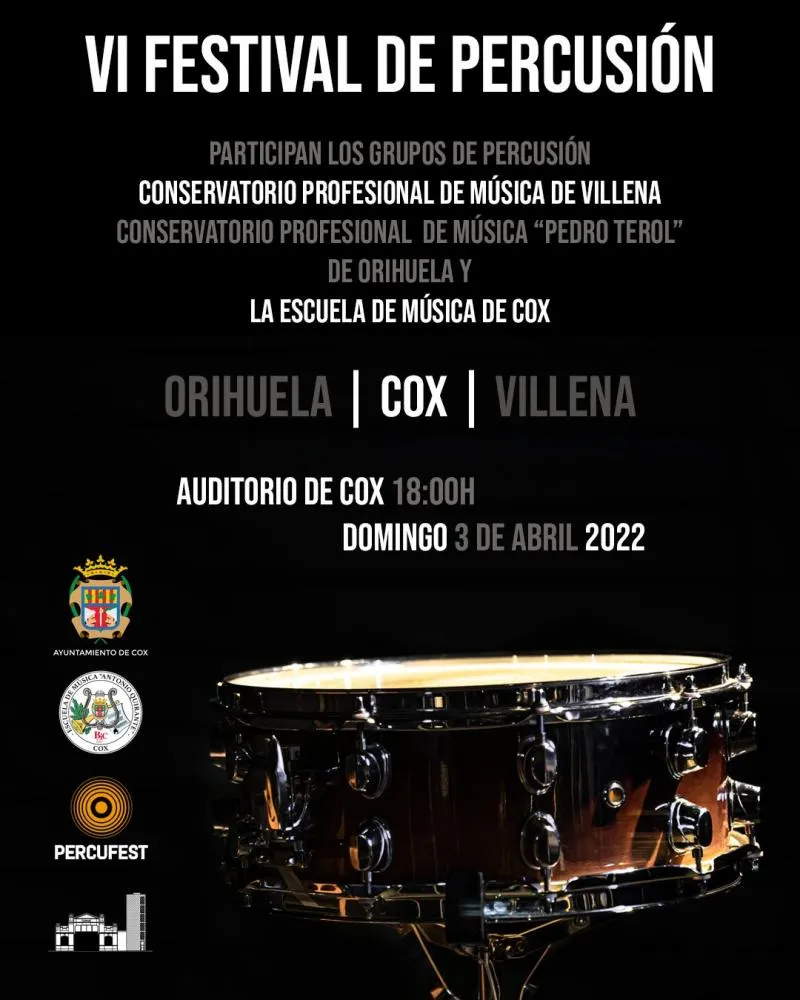 VI Festival de Percusión Cox 2022