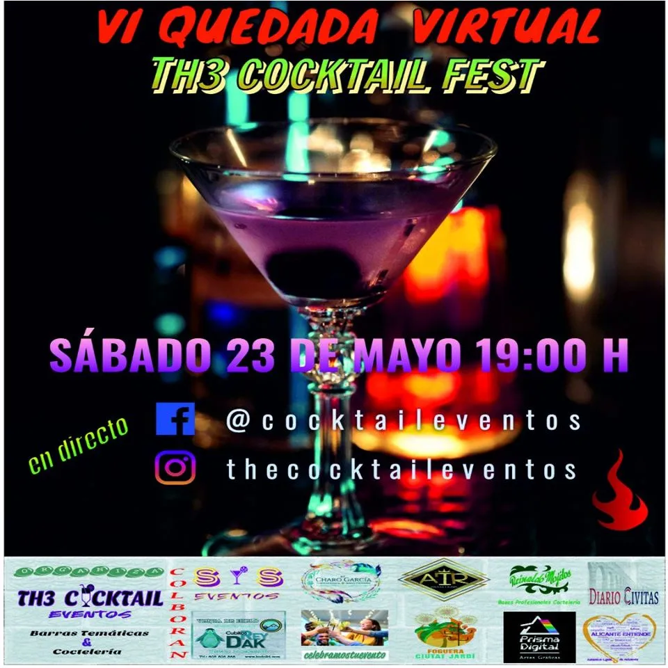 VI quedada virutal Th3 cocktail Fest