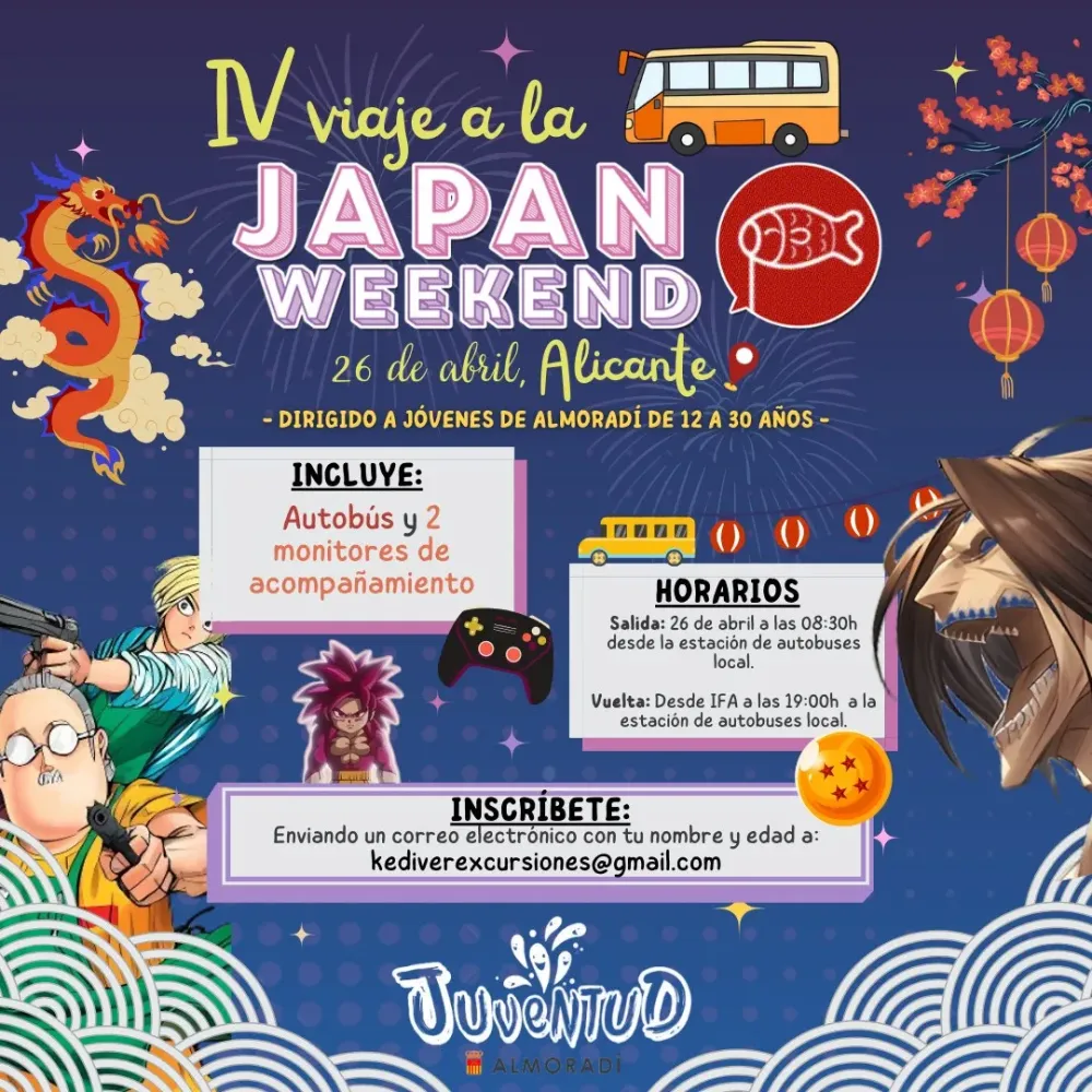 Viaje al Japan Weekend 2025 desde Almoradí