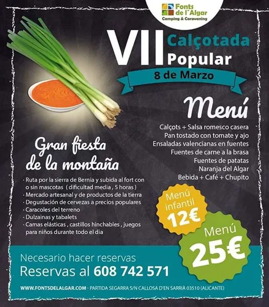 VII CALÇOTADA POPULAR en Callosa de Ensarriá