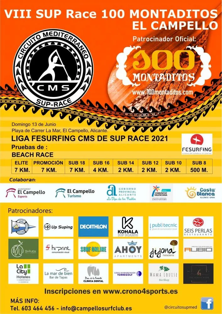 VII SUP Race 100 Montaditos El Campello 2021