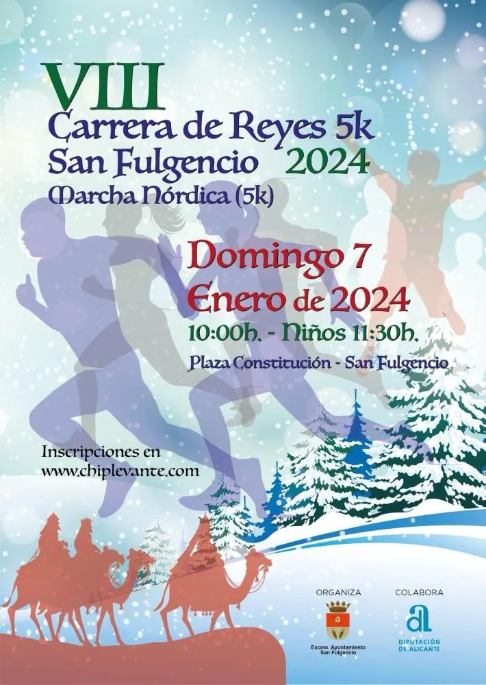 VIII Carrera y Marcha Nórdica de Reyes de San Fulgencio 2024