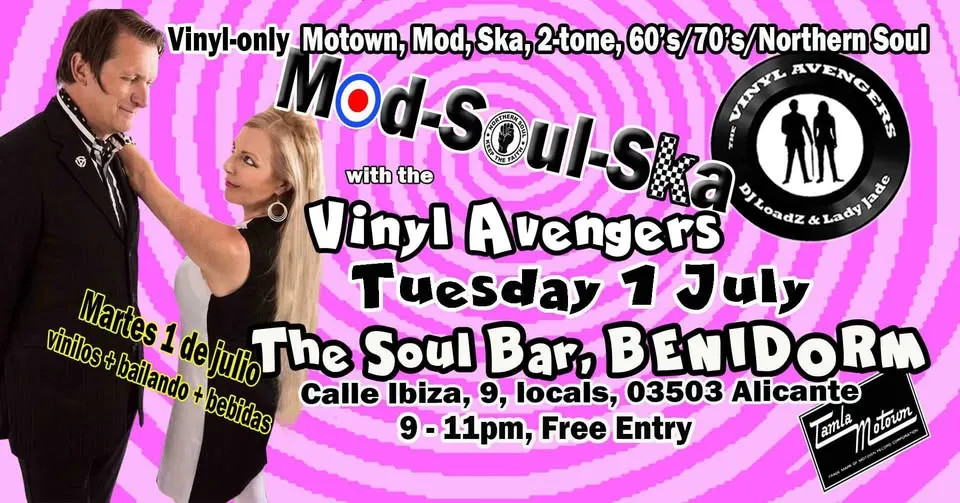 Vinyl Avengers at the Benidorm Soul Bar