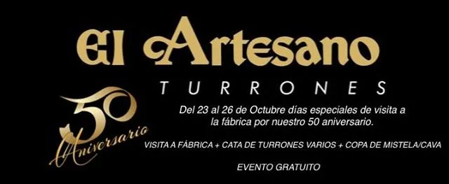 Visita a fábrica turrón 50 aniversario a Turrones el Artesano