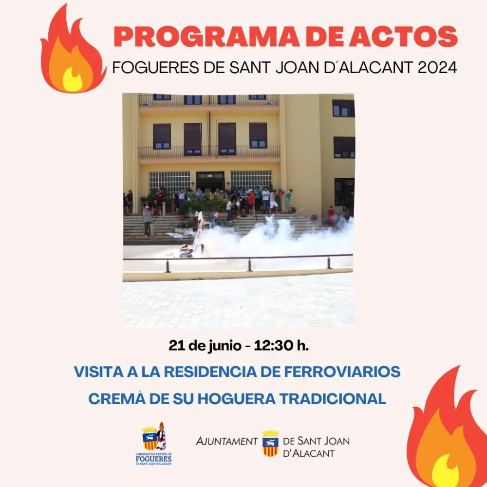 Visita a la residencia de Ferroviarios - Cremà Hoguera ► Fogueres de Sant Joan d'Alacant 2024