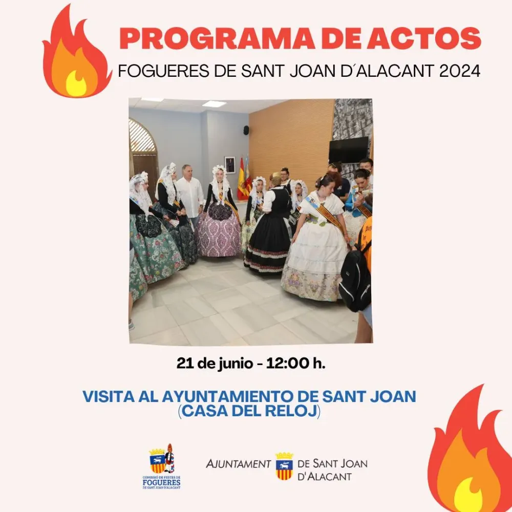 Visita al Ayuntamiento de Sant Joan (Casa del reloj) ► Fogueres de Sant Joan d'Alacant 2024