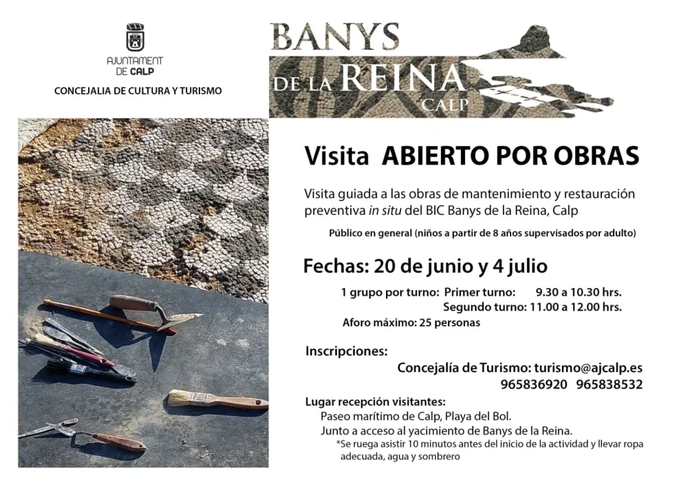 Visita Banys de la Reina "Abierto por obras"