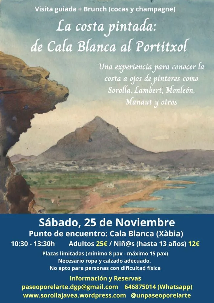 Visita guiada +Brunch - La Costa pintada: "De Cala Blanca al Portitxol"