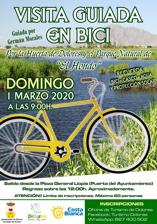 Visita guiada en bici por el Hondó y la Huerta de Dolores