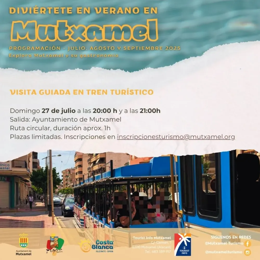 Visita guiada en tren turístico Mutxamel