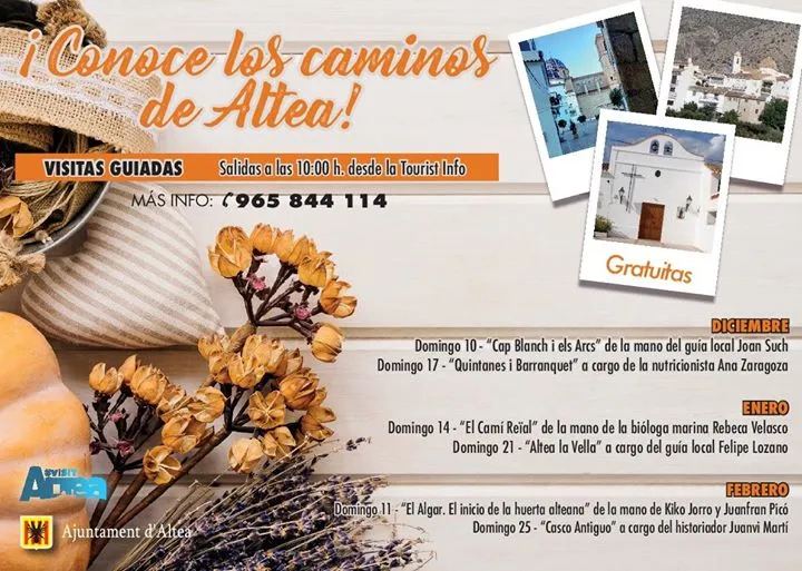 Visita Guiada "El Camí Reïal" ¡Conoce los Caminos de Altea!