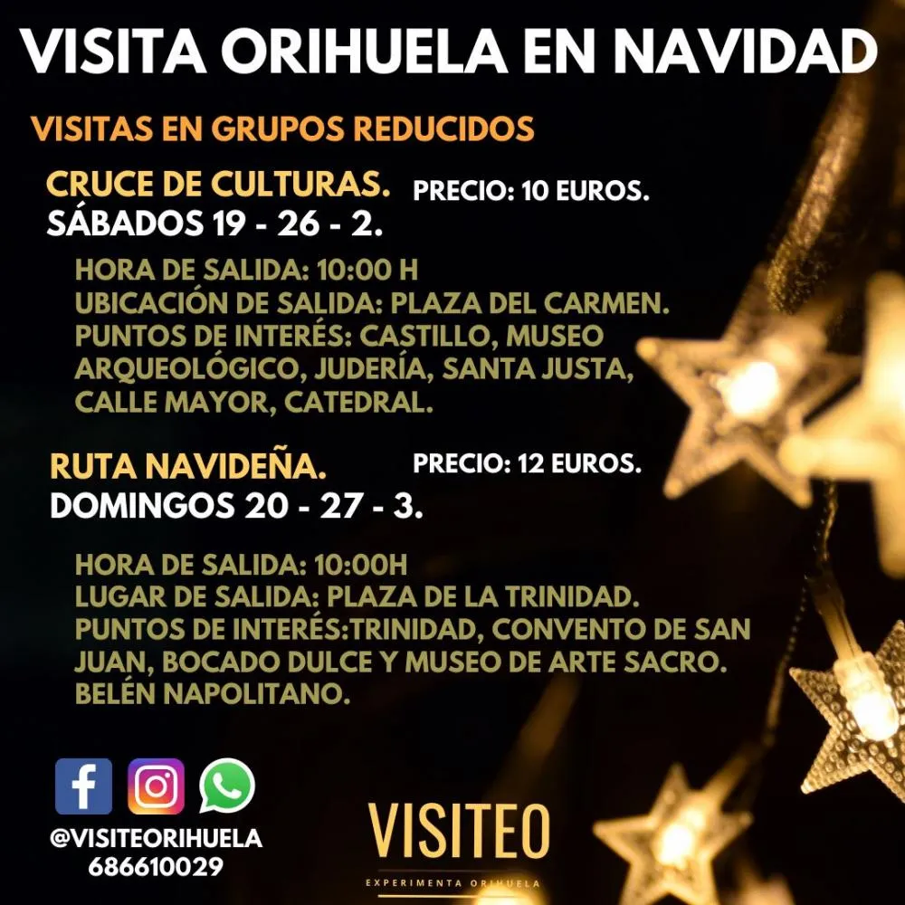 Visita Orihuela en Navidad