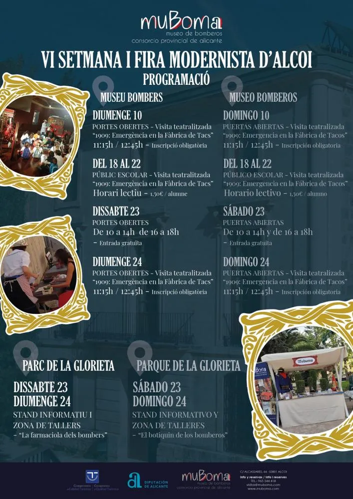 Visita teatralizada «1909: emergencia en la fábrica de tacos» - Modernismo en el MuBoma