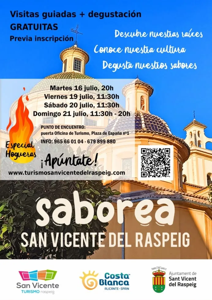 Visitas guiadas + degustación gratuitas Especial Hogueras ► Fiestas de Hogueras y Barracas San Vicente del Raspeig 2024