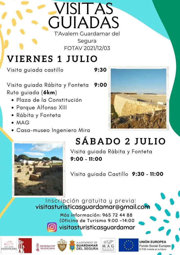 Visitas Guiadas Guardamar del Segura 1-2 julio