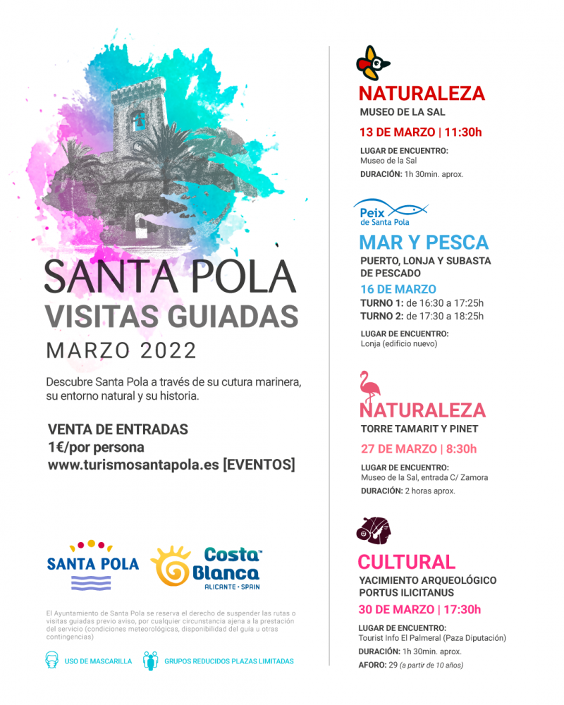 Visitas Guiadas Santa Pola - Marzo 2022