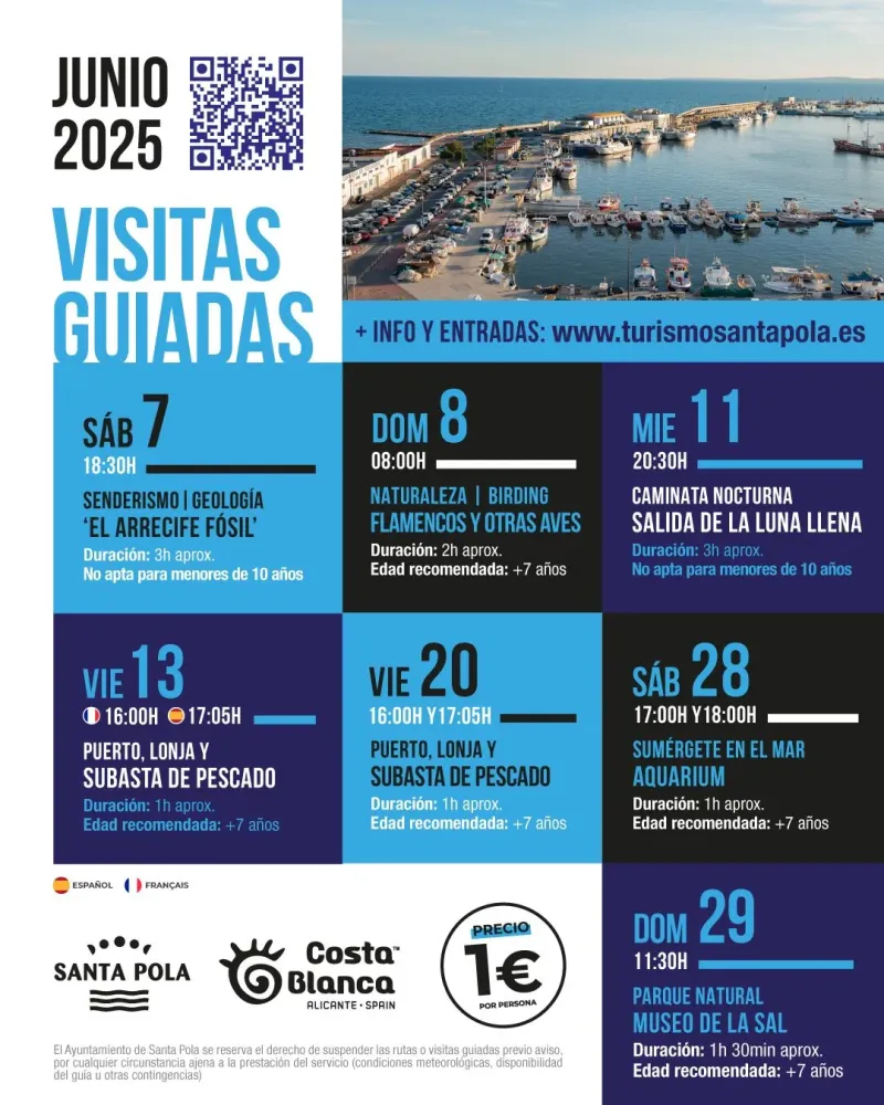 Visitas Guiadas Santa Pola Junio 2025
