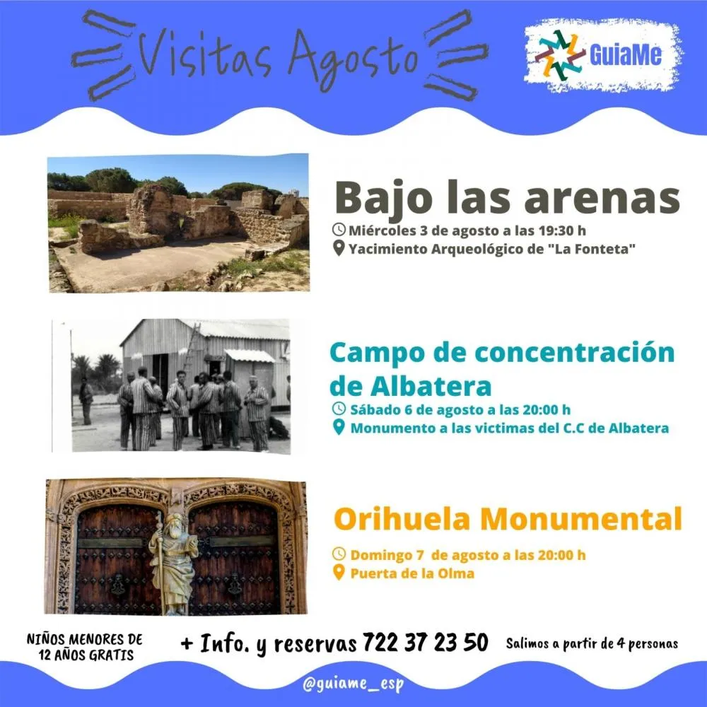 Visitas por Alicante - GuiaMe - Agosto 2022