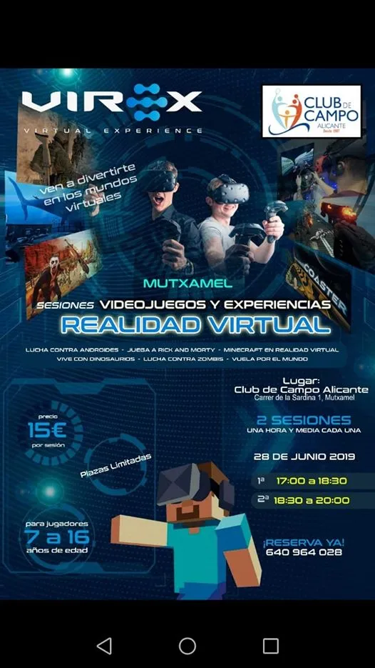 VR 3D MUTX (2 Sesiones)