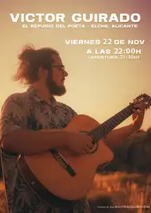 Víctor Guirado en el Refugio del Poeta