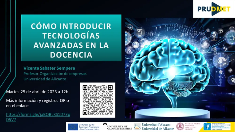 Webinar Cómo introducir tecnologías avanzadas en la docencia