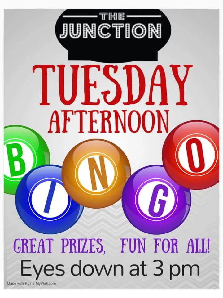 WEEKLY BINGO @thejunctionbar