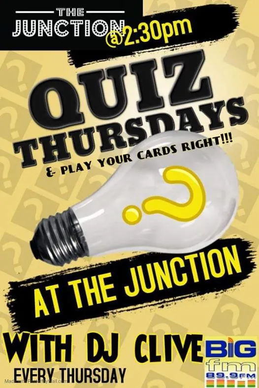 WEEKLY THURSDAY QUIZ at thejunction