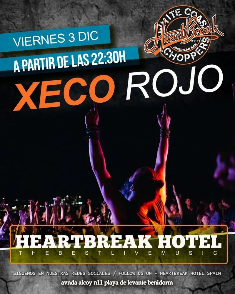 Xeco Rojo en concierto